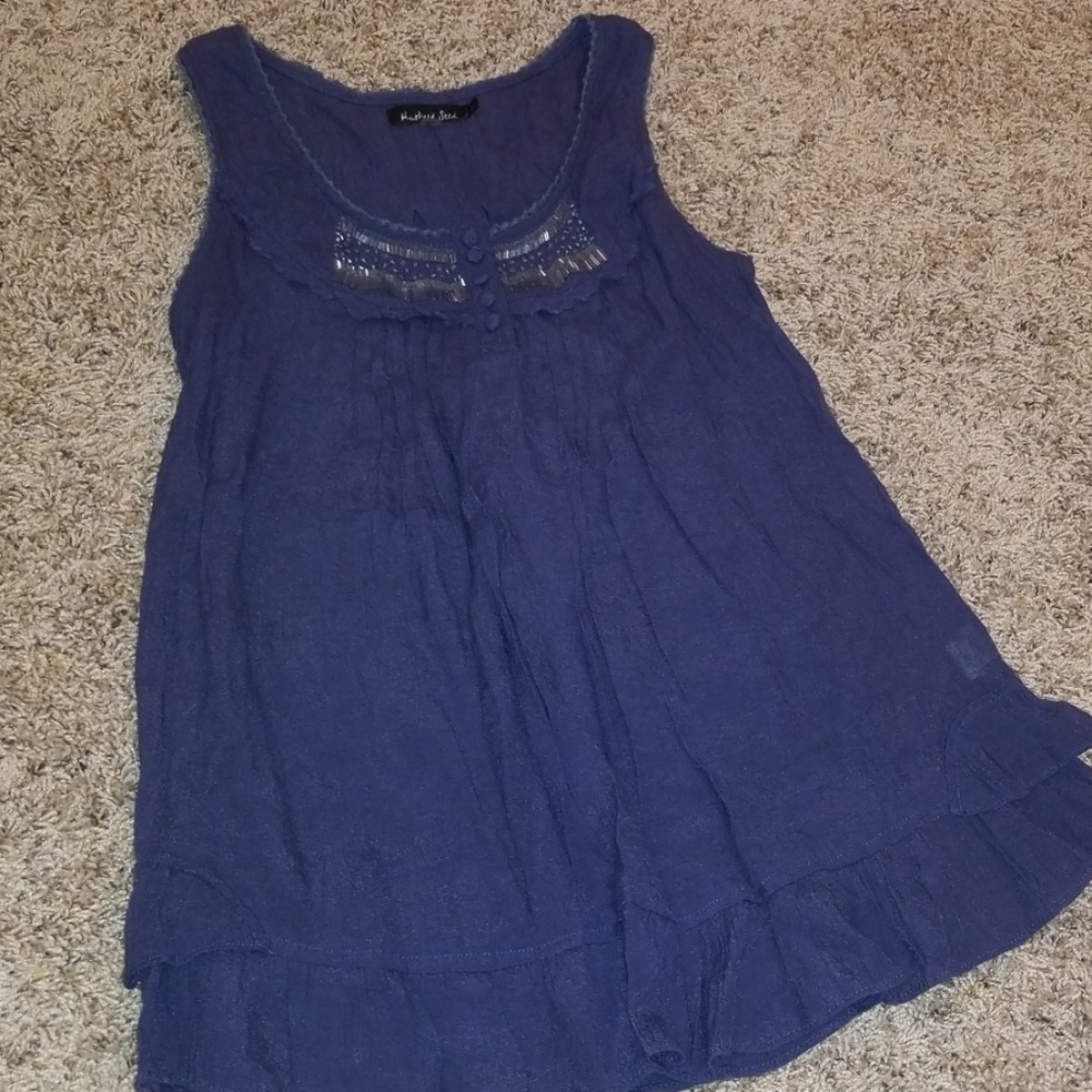 Navy blue dressy tank